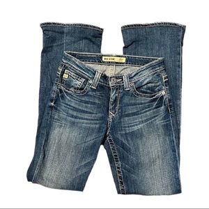 Big Star Hazel Curvy Fit Jeans Size 26 Long Embroidered Pockets